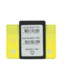 MCM Women's Spectrum Diamond Mini Neon Yellow Visetos Leather Card Case Holder Wallet