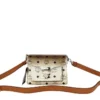 MCM Women's Signature Berlin Gold Diamond Logo Leather Mini Flap Lock Crossbody Handbag