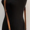 MCM Women's Signature Berlin Gold Diamond Logo Leather Mini Flap Lock Crossbody Handbag
