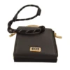Dolce & Gabbana Women's Elegant Black Leather Strapped Wallet