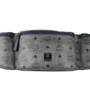 Michael Kors Women's Cooper Blue Multi Signature Leather Graphic Logo Billfold Wallet