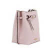 Michael Kors Women's Emilia Small Powder Blush Pebble Leather Bucket Messenger Handbag
