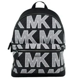 Michael Kors Women's Elegant Leather ABBEY Backpack in Navy Blue