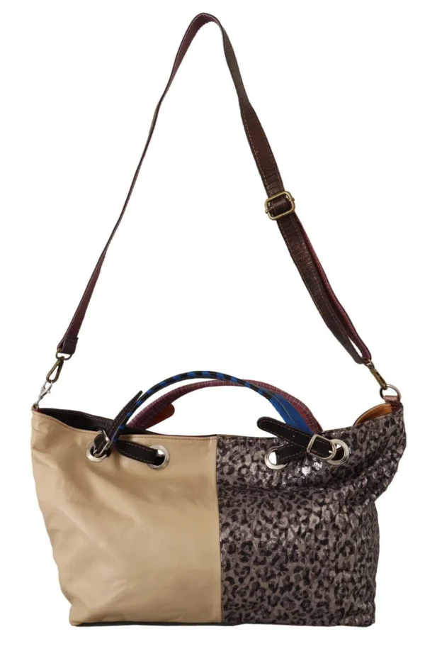 EBARRITO Women's Chic Multicolor Leather Shoulder Tote Bag