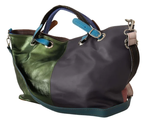 EBARRITO Women's Multicolor Leather Shoulder Tote Bag