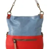 EBARRITO Women's Chic Multicolor Leather Tote with Gold Accents