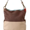 EBARRITO Women's Chic Multicolor Leather Tote with Gold Accents