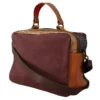 EBARRITO Women's Multicolor Leather Shoulder Bag with Gold Details