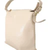 Patrizia Pepe Women's Chic Off White Leather Shoulder Bag