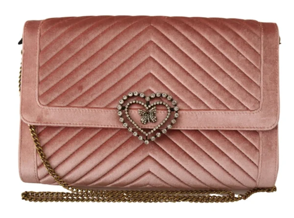 Twinset Women's Elegant Crystal Embellished Leather Crossbody