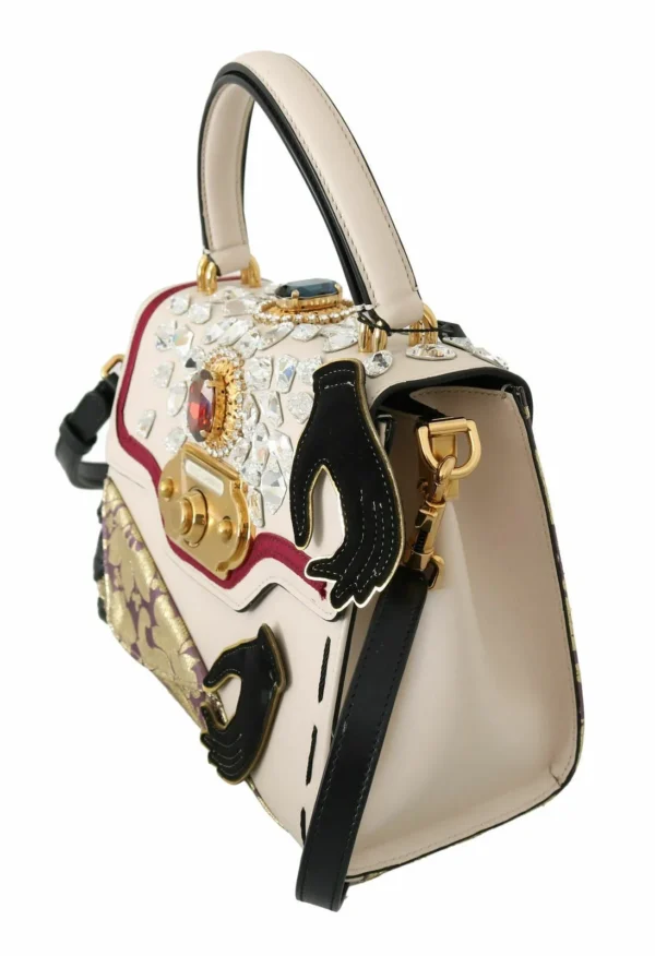 Dolce & Gabbana Women's Multicolor Elegance Shoulder Bag with Gold Details