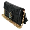 Dolce & Gabbana Women's Elegant Black Leather Shoulder Messenger Bag