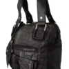 WAYFARER Women's Chic Black and Gray Fabric Shoulder Handbag