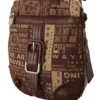 WAYFARER Women's Chic Brown Fabric Crossbody Bag