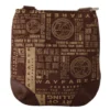 WAYFARER Women's Chic Brown Fabric Crossbody Bag