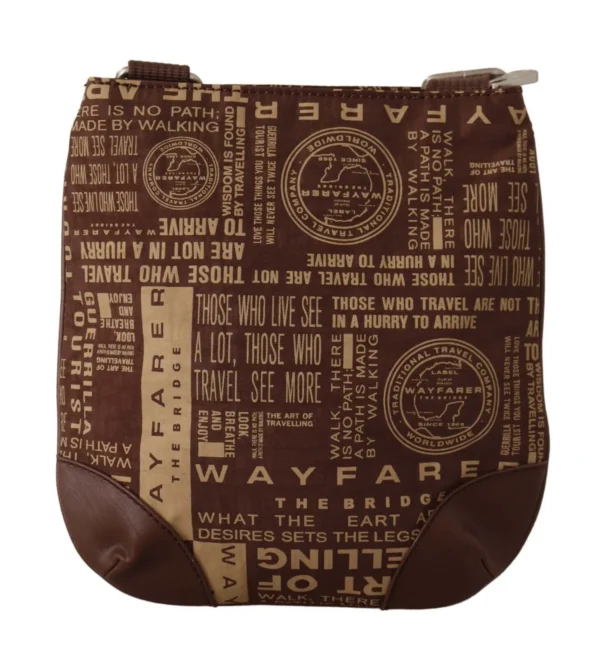 WAYFARER Women's Chic Brown Fabric Crossbody Bag