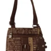 WAYFARER Women's Chic Brown Fabric Crossbody Bag