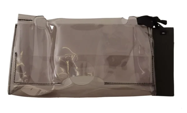 PINKO Women's Chic Transparent Clutch for Evening Elegance