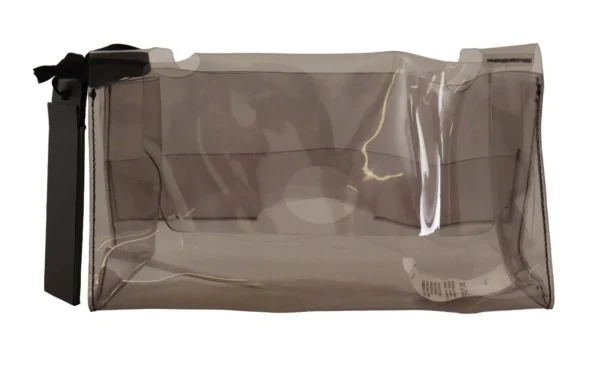 PINKO Women's Chic Transparent Clutch for Evening Elegance
