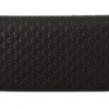 Gucci Women's Elegant Black Leather Zip-Around Wallet