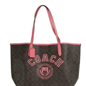 COACH Women's Alice Small Brown Black Crossgrain Leather Satchel Crossbody Bag