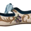 Dolce & Gabbana Women's Chic Floral Embroidered Flat Sandals for Summer