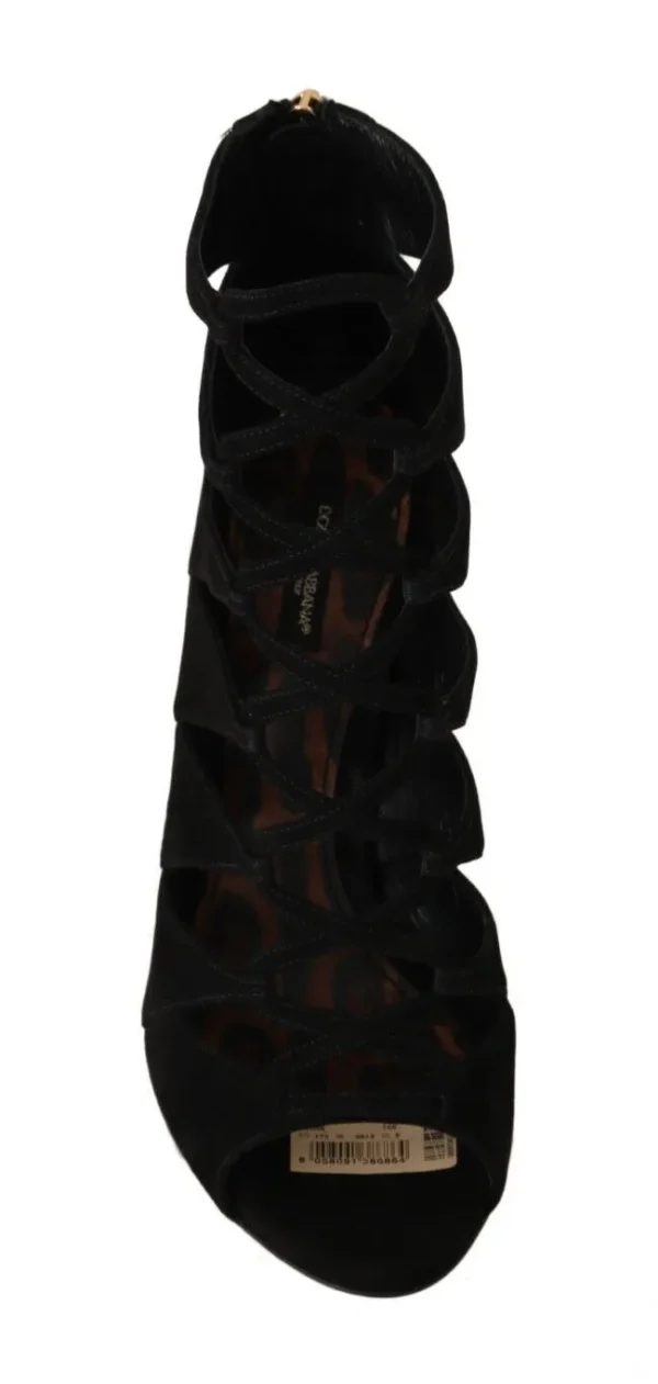 Dolce & Gabbana Women's Chic Suede Ankle Strap Heel Sandals