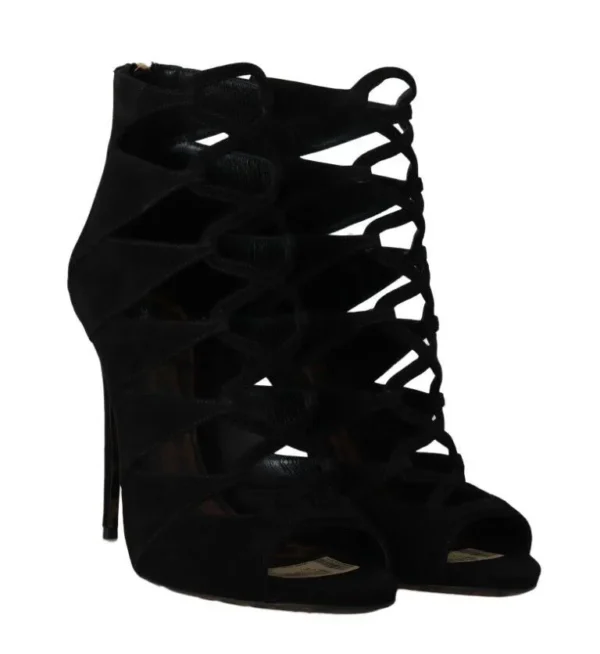 Dolce & Gabbana Women's Chic Suede Ankle Strap Heel Sandals