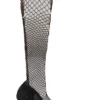 Dolce & Gabbana Women's Elegant Netted Sock Pumps in Timeless Black