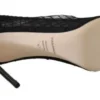 Dolce & Gabbana Women's Elegant Netted Sock Pumps in Timeless Black