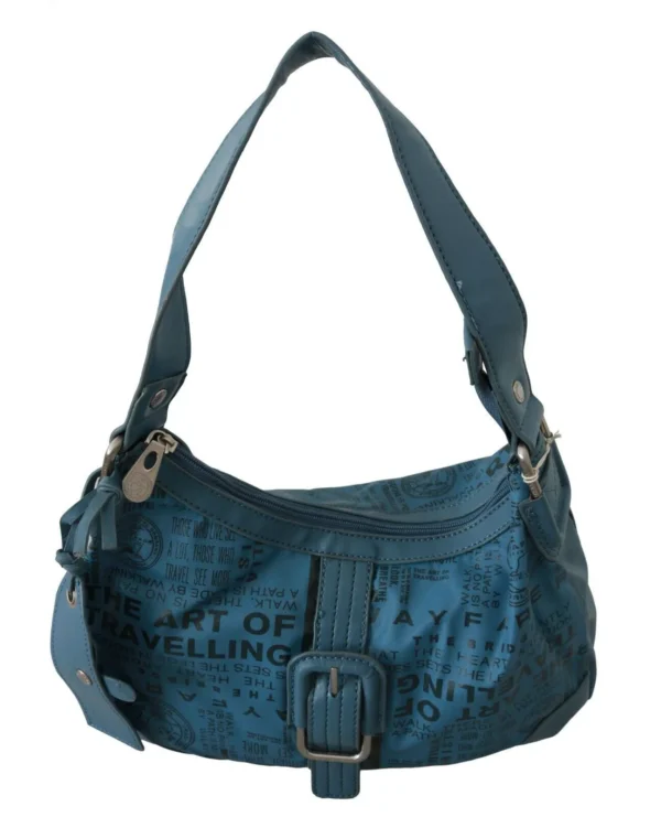 WAYFARER Women's Chic Blue Fabric Shoulder Bag - Perfect for Everyday Elegance