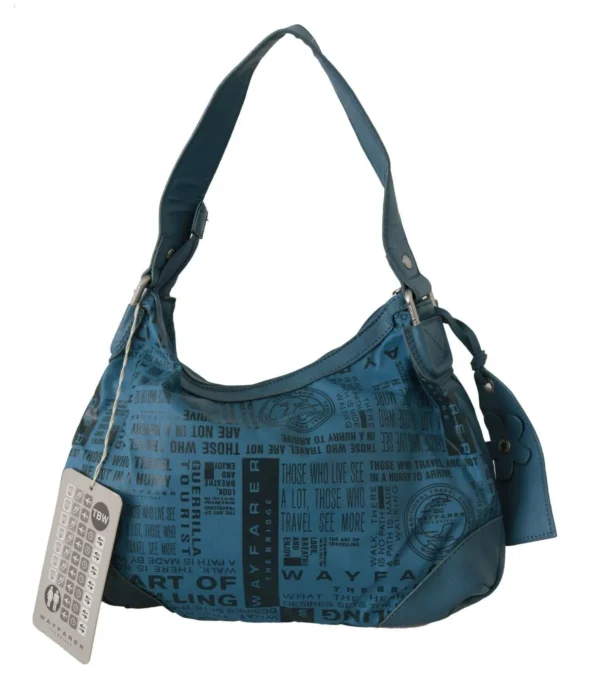 WAYFARER Women's Chic Blue Fabric Shoulder Bag - Perfect for Everyday Elegance
