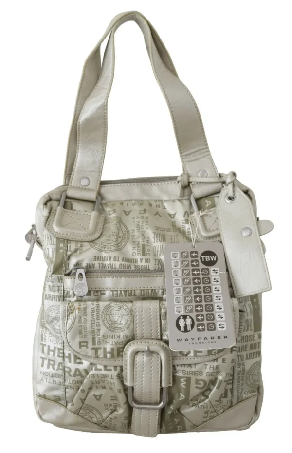 WAYFARER Women's Chic White Fabric Shoulder Bag