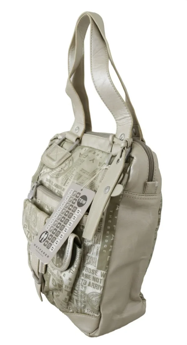 WAYFARER Women's Chic White Fabric Shoulder Bag