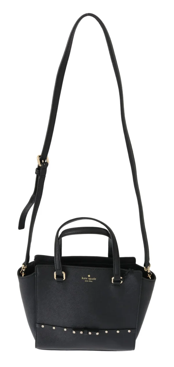 Kate Spade Women's Elegant Black Leather Small Hadlee Shoulder Bag