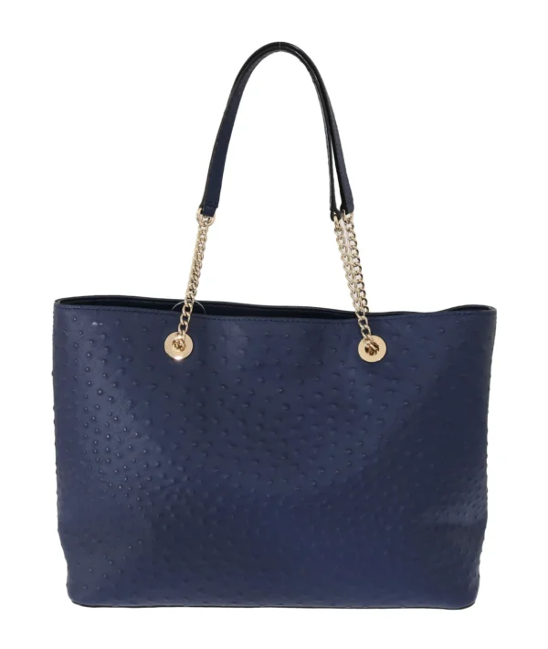 Kate Spade Women's Elegant Ostrich Leather Handbag in Blue