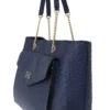 Kate Spade Women's Elegant Ostrich Leather Handbag in Blue
