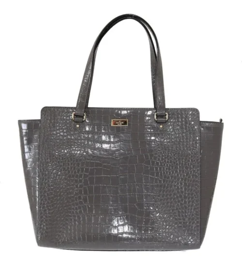 Kate Spade Women's Chic Elissa Gray Leather Handbag