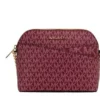 Michael Kors Women's Jet Set Medium Mulberry PVC Leather X Cross Dome Crossbody Handbag