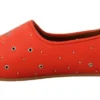 Chloé Women's Elegant Orange Leather Flat Shoes