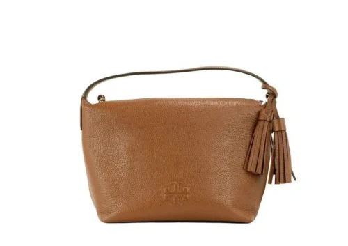 Tory Burch Women's Thea Small Moose Pebbled Leather Slouchy Shoulder Handbag