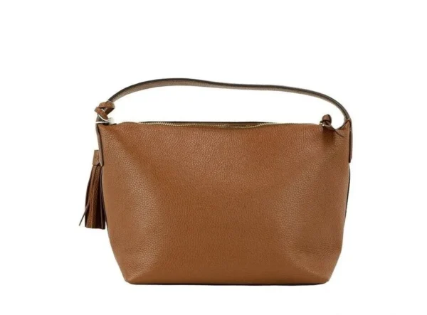 Tory Burch Women's Thea Small Moose Pebbled Leather Slouchy Shoulder Handbag