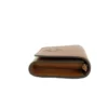 Tory Burch Women's Thea Small Moose Pebble Leather Flat Wallet Crossbody Handbag Brown