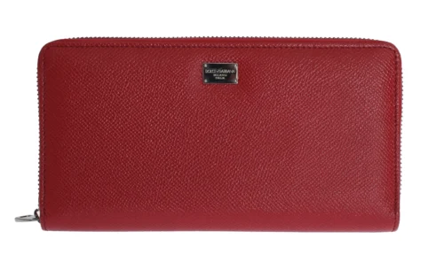 Dolce & Gabbana Women's Elegant Red Leather Continental Wallet
