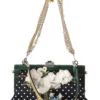 Dolce & Gabbana Women's Elegant Floral & Polka Dot Evening Clutch