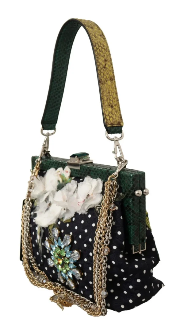 Dolce & Gabbana Women's Elegant Floral & Polka Dot Evening Clutch