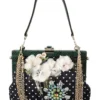 Dolce & Gabbana Women's Elegant Floral & Polka Dot Evening Clutch
