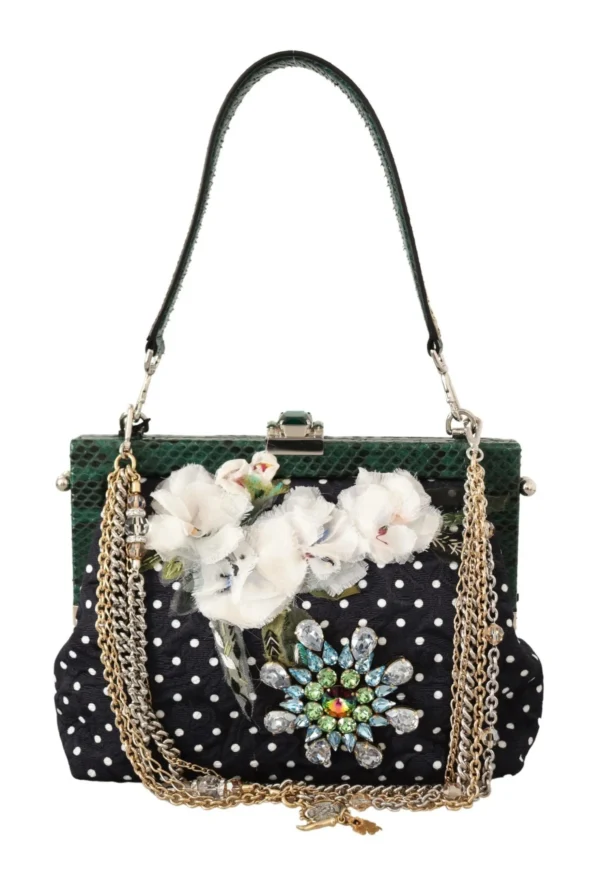Dolce & Gabbana Women's Elegant Floral & Polka Dot Evening Clutch