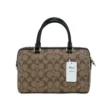 COACH Women's Disney Villain Patches Signature Coated Canvas Rowan Satchel Bag
