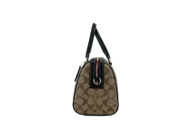 COACH Women's Disney Villain Patches Signature Coated Canvas Rowan Satchel Bag